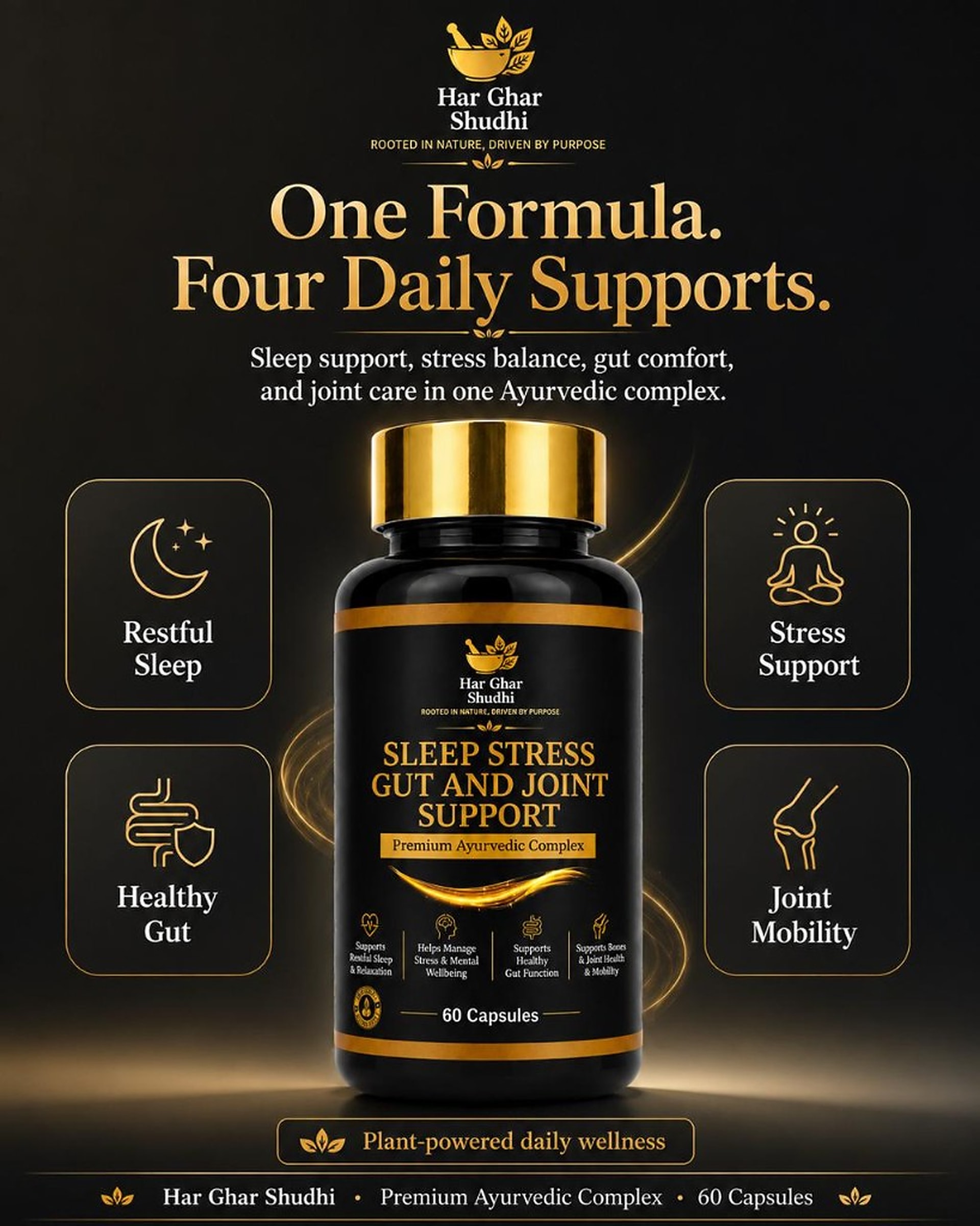 Sleep Stress Gut and Joint Support — key benefits